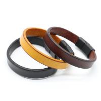 Jiayiqi-pulsera Vintage de cuero genuino para hombre y mujer, brazalete de mano, brazalete Punk, regalo de joyería para pareja - details 6