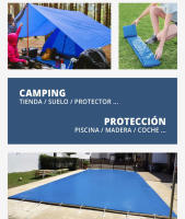 Lona azul cubre todo, tela extra fuerte, resistente a la intemperie, lona de protección multiusos impermeable, máxima - details 2