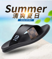 Zapatillas de Moda para Hombres en Verano Suela Suave de Lujo con Luz Diseño de Tiraje Exterior Personalizable Tendencia de Sandalias de Playa - details 2
