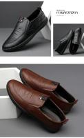Zapatos de cuero para hombre, mocasines transpirables de negocios de verano, zapatos planos negros informales para hombre, zapatos para caminar y conducir - details 6