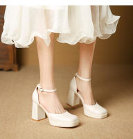 Zapatos de tacón grueso con una tira de moda de nuevo estilo - details 15