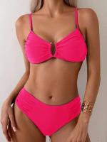 Bikini sexy, traje de baño de dos piezas, conjunto de bikini de cintura alta, traje de baño para mujer con realce, ropa de playa 2025 - details 4