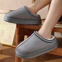 Zapatillas de algodón cálido estilo eco ence para hombre y mujer, a la moda, para interior, novedad - details 2