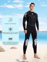 Hisea-Traje de Neopreno para Hombre, con Patrón de Dragón, 3Mm de Grosor, a Prueba de Frío, Manga Larga, Una Pieza, con Alta - details 1