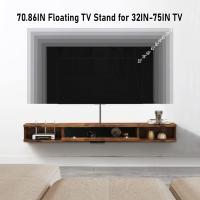 Soporte de TV de Madera Flotante Estante de Pared para TV Mueble de Madera para TV Colgante - details 43