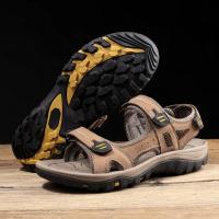 Sandalias De Cuero Genuino Para Hombre, Novedad De Verano, Sandalias De Talla Grande Para Hombre, Zapatos Informales Para Exteriores, Sandalias De Moda, Zapatillas De Talla Grande 38-48 - details 26