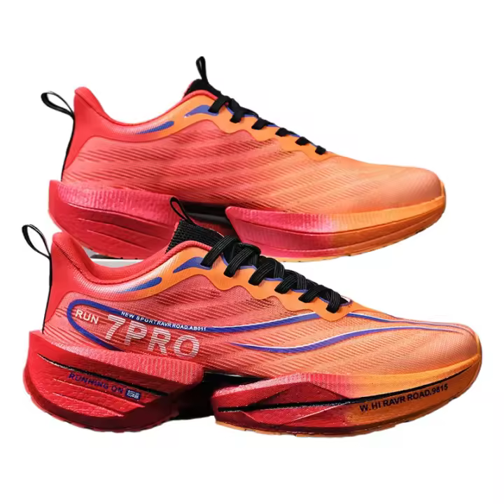 Nuevas Zapatillas De Deporte Con Placa De Carbono Para Hombre, Zapatos Deportivos De Malla De Suela Blanda Para Exteriores, Zapatos Para Correr, Zapatos De Tenis Informales Antideslizantes Ligeros Para Parejas - 1