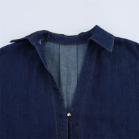 Conjunto de Denim de Moda para Mujeres OUWU Pantalones de Pierna Ancha y Cintura Alta - details 5