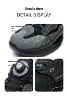 Zapatillas de trabajo con punta de acero a la moda para hombre, zapatos protectores a prueba de perforaciones, botas de seguridad para hombre - details 7