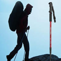 Bastones de Trekking de aleación de aluminio, fuerte utilidad, herramienta de montañismo, adecuado para acampar, mochilero - details 4