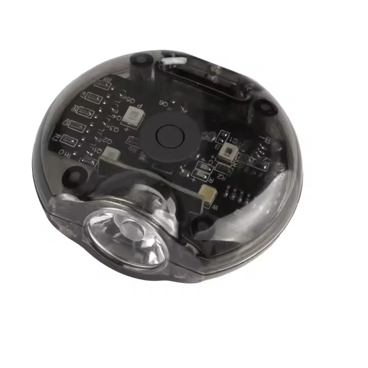 Linterna con llavero, mini linterna con llavero, mini linterna de bolsillo de 80 lúmenes, luz de llavero con 7 modos de iluminación, linterna pequeña impermeable IPX4 para camping, senderismo y emergencias - 1