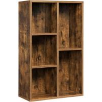 Estantería con 5 Compartimentos, Mueble de Almacenamiento para Libros, partición separadora, 24 x 50 x 80 cm, - details 3