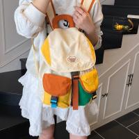 Bolsas para padres e hijos de 2 tamaños a juego de colores, mochila escolar con cordón multibolsillo de estilo coreano, mochila de nailon de gran capacidad para niños - details 10