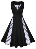 Vestido Retro Vintage de gran tamaño para mujer, Vestidos de fiesta de verano con estampado Rockabilly de los años 50 y 60, Vestidos tipo túnica, bata informal para mujer - details 6