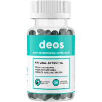 Suplemento de desodorante interno DEOS – Desodorante de cuerpo completo para la salud intestinal, la salud de la piel, apoyo a la desintoxicación y la digestión – Pastillas de clorofila con control natural de olores para una frescura de la cabeza a los pi - details 0