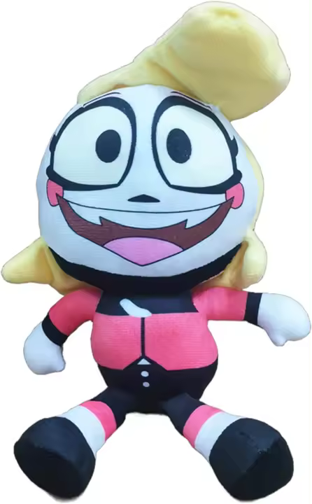Peluche de Animales sin Dientes 10 pulgadas Negro y Blanco Regalo de Cama para Niños y Fanáticos de Pascua y Cumpleaños - 1
