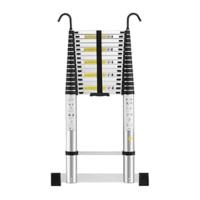 Escalera telescópica de 5M (2.5+2.5M) de aluminio, plegable, reposabrazos extraíble, multifunción portátil plegable extensible, carga máxima de 150 kg - details 7