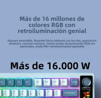LT75 Teclado mecánico para juegos de tres modos de alta calidad teclado inalámbrico Bluetooth intercambiable en caliente personalizado - details 22
