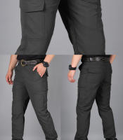 Pantalones De Ciudad Para Hombre Cargo Resistentes Al Agua Y Algodón Pantalones Casuales Multi-bolsillos Y Secado Rápido - details 21