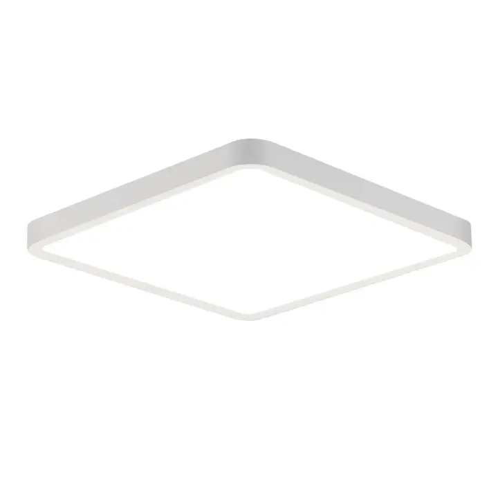 CBJKTX Luz de techo LED plana 23CM 6500K 18W Dormitorio cuadrado LED blanco integrado permanentemente - 1