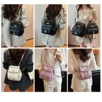 Nuevo Bolso De Estudiante Elegante Y Sencillo, Bandolera Multifunción De Alta Gama, Mochilas De Mujer Con Cadena De Diamantes - details 15