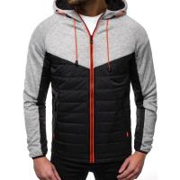 2025 Suéter casual con capucha para hombre, chaqueta con costuras, color a juego, estilo - details 5