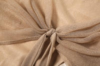 BUNO-de vacaciones de Nibber, vestido de mujer de seda brillante, elegante, sin mangas, sin mangas, con nudo cruzado fruncido, vestido de tendencia 2025, elegantes bodycons largos - details 9