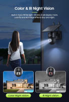 Cámara Solar SHIWOJIA 4MP Seguridad de Vigilancia con Panela Solar Soporte de Cámara de Vídeo para Alexa Google Home Disponible al Aire Libre - details 4