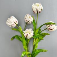 Diseño de escena, ramas de tulipán artificiales de PU, Festival de tacto Real, tallo de tulipán rococó, recuerdo de fiesta de flor de tulipán de imitación hecho a mano - details 10