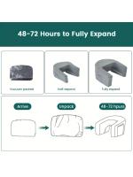 Almohada de Lectura Suave Almohada de Escritorio con Apoyabrazos para Juegos, Trabajo, Sentar en Sofá Cubierta Desmontable y Lavable - details 3