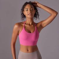 Top de mujer, cuello de chaleco Hai Yuga, decoración triul, deportes con espalda bonita, Top corto a prueba de golpes para - details 11