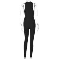Mono Deportivo de Moda para Mujer de Cuello Alto y Cintura Alta Color Sólido, Estilo Otoño-Invierno - details 20