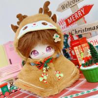 Mantón de Navidad, ropa de muñeca de algodón de 20CM, reemplazo de muñeco de nieve, ropa para muñecos de peluche, traje, ropa DIY, juguetes de peluche, ropa - details 20