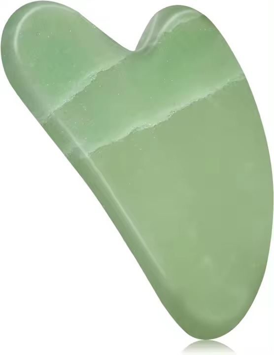 Gua Sha Masajeador Facial, Rosa Cuarzo Gua Sha, Herramienta de Masaje Antiarrugas Para el Rostro, Alivia para Elimina la Hinchazón De Los Ojos Facial Herramienta de Masaje(pink) - 1
