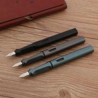 Pluma estilográfica de plástico negro mate 860, punta EF, papelería verde esmerilado, material escolar y de oficina, bolígrafos de tinta, 1 ud. - details 4