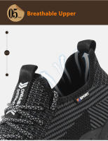 Zapatos de Seguridad Ligeros y Transpirables para Trabajo Zapatillas de Pisa Firme con Punta de Acero Anti-Deslizantes para Hombres - details 9