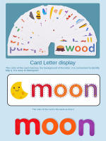 Alfabeto Inglés de madera, juguetes educativos de aprendizaje de palabras de ortografía para niños, juegos de rompecabezas - details 12