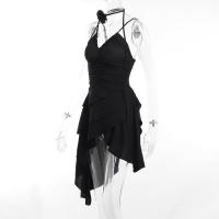 Vestido plisado con cuello en V, nuevo diseño de nicho de verano falda dulce y fresca YL23309GN - details 23