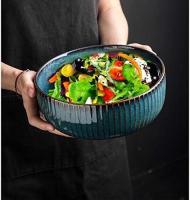 Cuencos grandes para Cereales, cuencos de ramen de Porcelana Azul de 1000 ml, ensaladeras, cuencos para SOPA (paquete de 2) - details 3