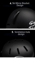 Casco de esquí anticolisión para hombres y mujeres, Protector térmico para deportes al aire libre, esquí, snowboard, montar, invierno, nuevo - details 14