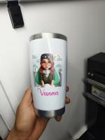Vaso de café personalizado con imagen y texto - Taza de café de viaje personalizada - Vaso personalizado de acero inoxidable de 20 oz con tapa - Taza personalizada de regalo para papá, mamá, amigos - details 2