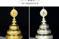 Producto Buddha Hall Placa de aleación de cobre pequeña de 4 pulgadas Cuatro filas más Manzha Roman Zha - details 4