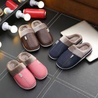Zapatillas cálidas impermeables para hombre, chanclas gruesas de felpa, antideslizantes, planas, para el hogar y el dormitorio, talla grande 50 y 51 - details 7