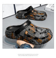 Camuflaje de coco agujero zapatos 2025 nuevas sandalias zapatos de playa de los hombres saliendo zapatos de viaje casual bolsa cabeza sandalias hombres - details 7