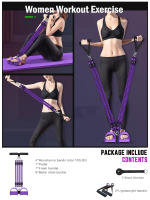 Bandas de resistencia para pedales, bandas de ejercicio con asas, cuerda elástica para sentarse, Fitness en casa, equipo de entrenamiento de fuerza - details 3