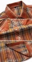 Camisa de manga larga a cuadros a rayas para hombre, camisas clásicas de oficina de un solo pecho, Camisa informal a la moda de otoño, 7XL - details 35