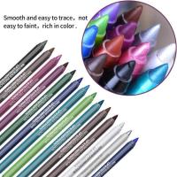 Juego de 14 Lápices Delineadores de Gel de Ojos, Sombras de Ojos Nacaradas, Resistentes al Agua, No se Manchan - details 8