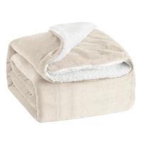 Manta de Franela Reversible, Cálida, Extra Suave, Gruesa para Sofá, Dormitorio y Viaje - details 0