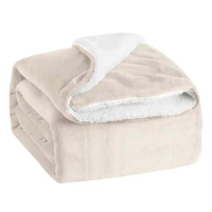 Manta de Franela Reversible, Cálida, Extra Suave, Gruesa para Sofá, Dormitorio y Viaje - 1