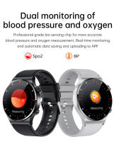 Relojes inteligentes hombre Fitness exterior deporte Música podómetro heart rate blood pressure mujer Bluetooth llamada Negocio watch - details 16